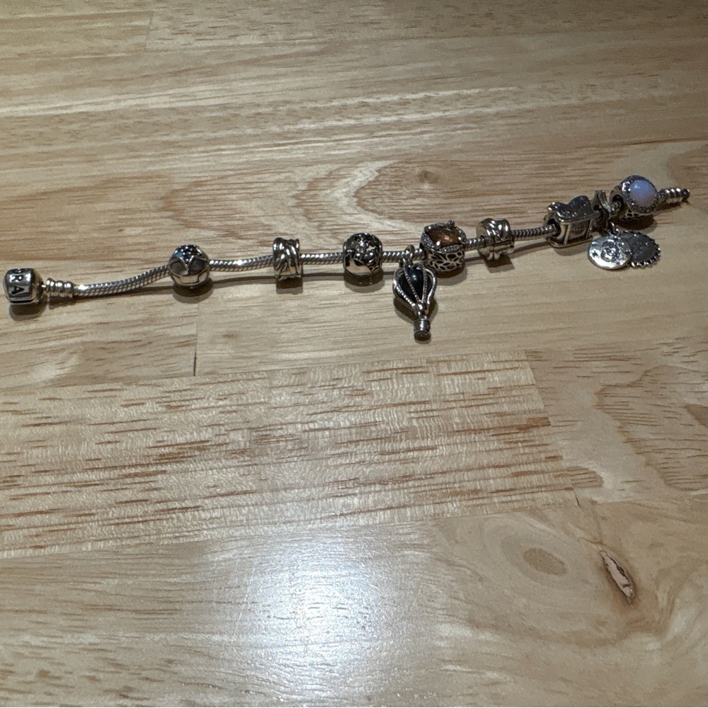 Pandora Silver Braided Clip Charm Pair